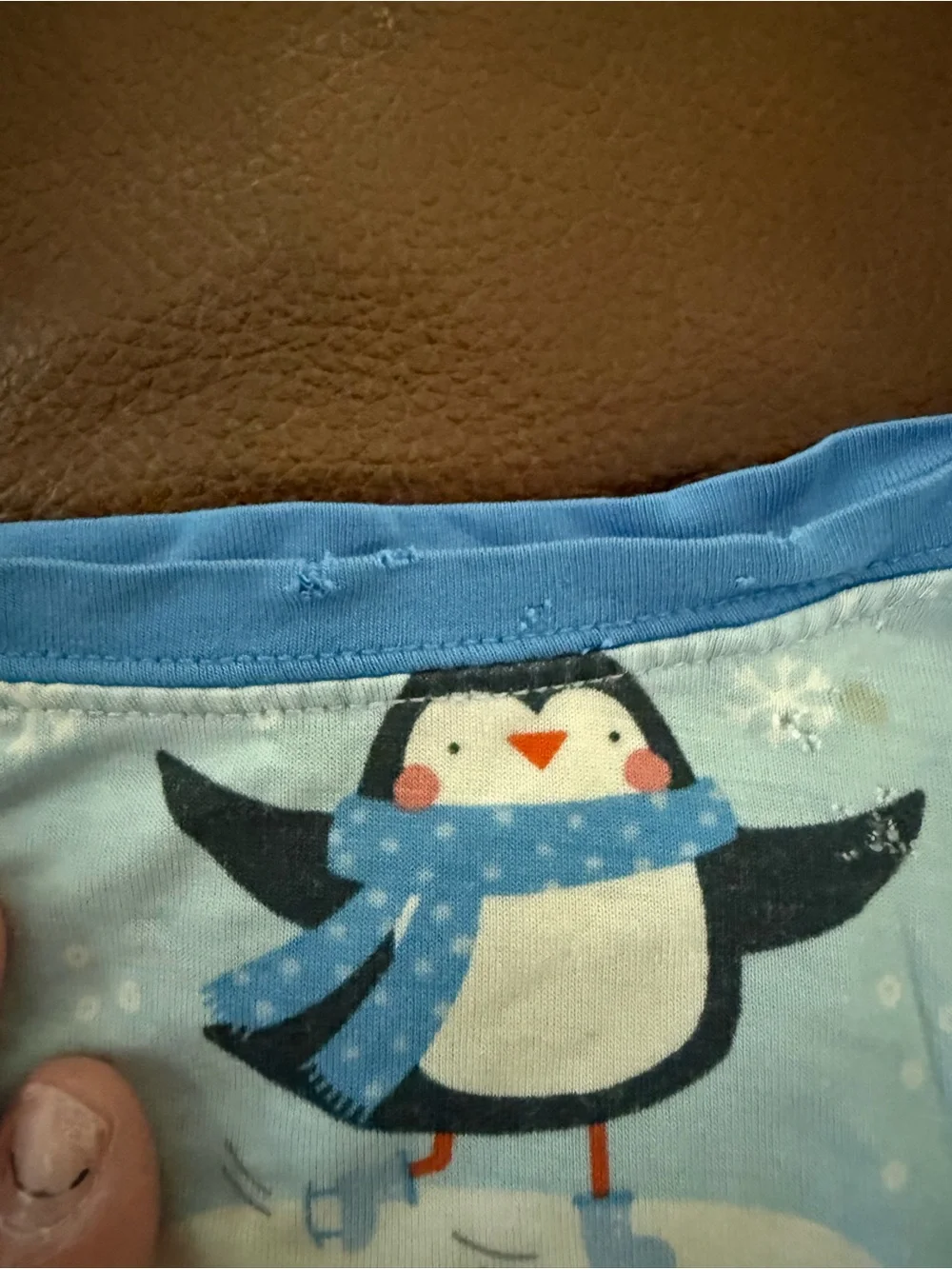 Little Sleepies Blue Penguin Print Kids Pajama Set